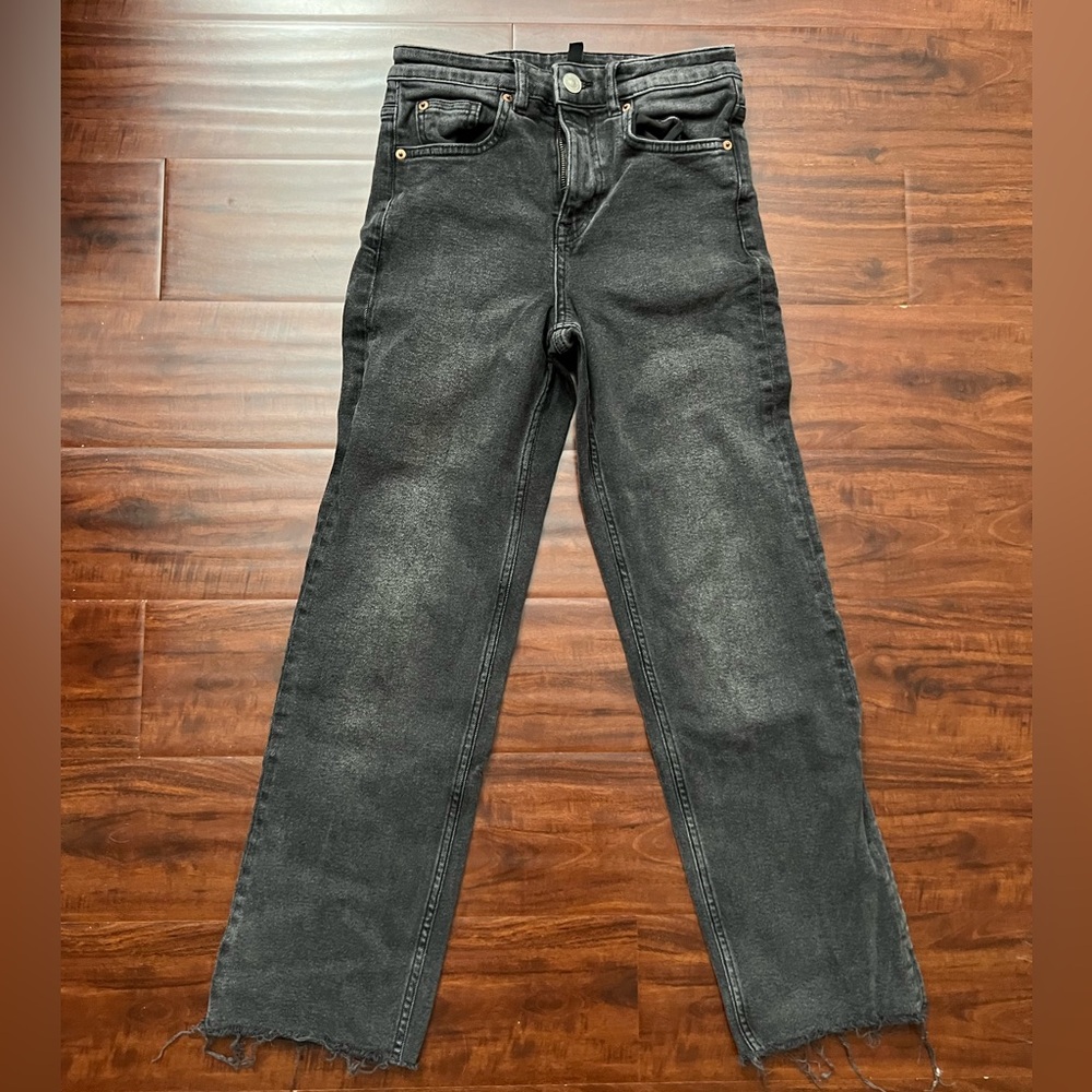 H&M straight leg grey jeans